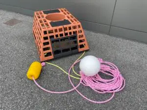 Krake Pot Katipo cray pot with weighted rope and floats | Crackpots Marine ...